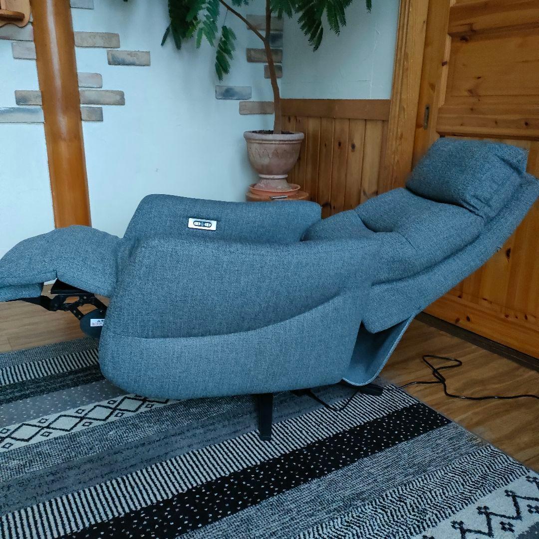 ニトリ2M電動リクライニングチェア LE01-02 DGY オットマン モダン