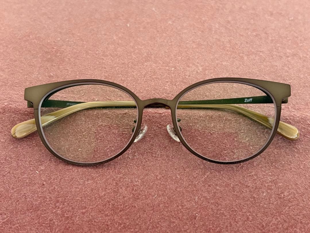 Zoff　ボストン型FLIPUP(跳ね上げ式)メガネ ZF242014-64F1