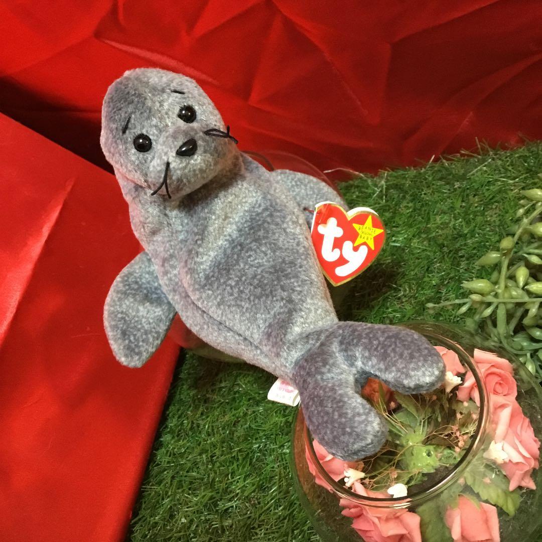 1月17日誕生日⚫️なめらかアザラシ⚫️Ty ビーニーズ Beanie Baby
