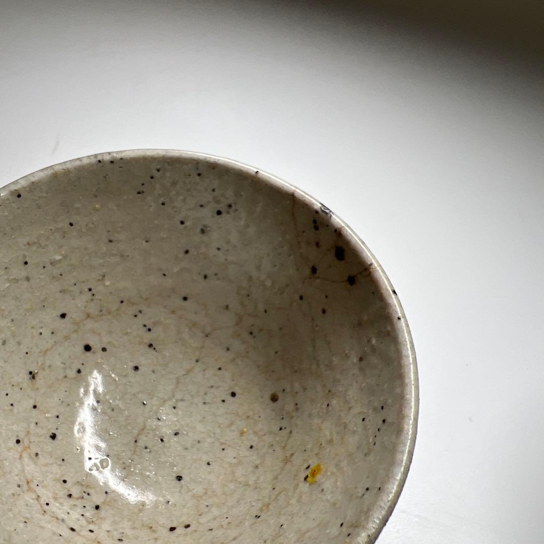 江戸初期　乾山手　鉄釉蕎麦猪口5客　口径約6.5㎝　東Y7-0806⭐︎2Fタサチ