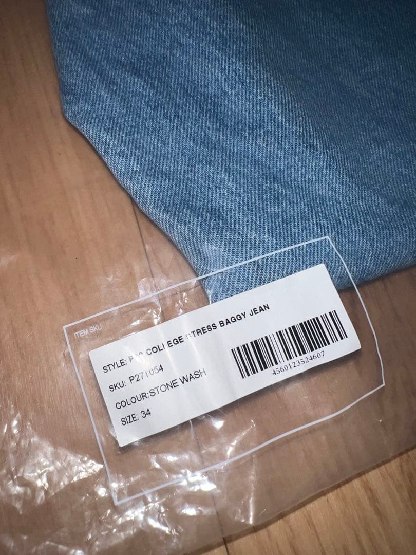 パンツ PALACE P90 College Stress Baggy Jean 34