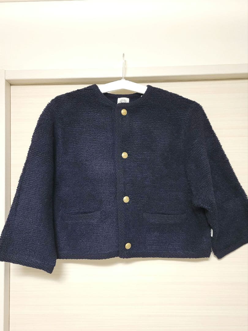 ORCIVAL オーシバル パイルニット ブークレカーディガン