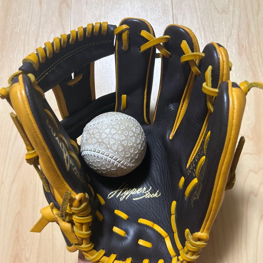 Rawlings Hyper Pro 軟式グローブ 黒/黄