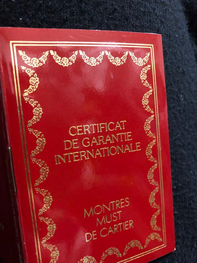 カルティエ　時計ケース　証明書