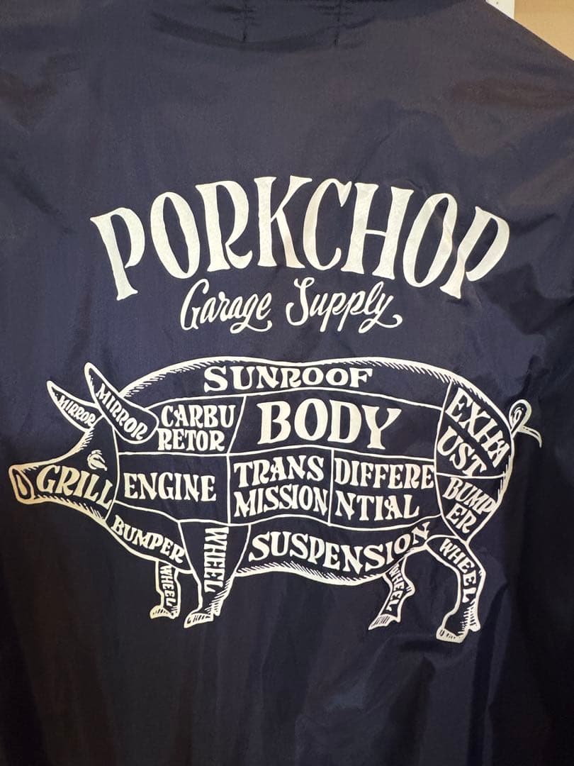 PORKCHOP ポークチョップ　コーチジャケット　ネイビー　L