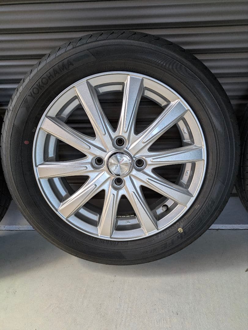 S*信様 タイヤ新車外し 100/4H 165/65R15 15インチアルミ 4
