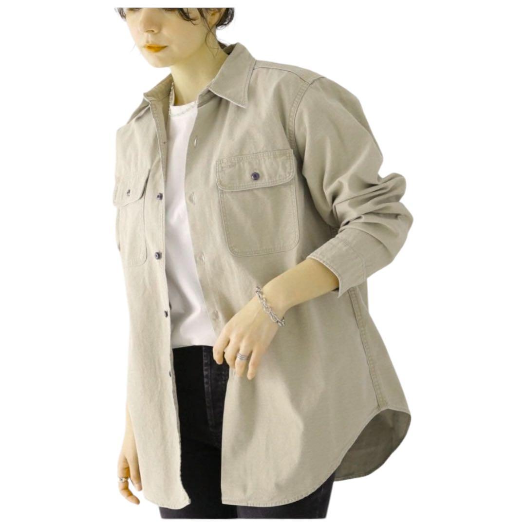 【名作】マディソンブルー　ハンプトン　バックサテンシャツ　B刺繍　オーバーサイズ