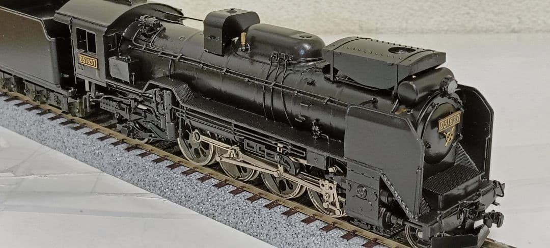 HOゲージ アダチ Ｄ51重装備蒸気機関車、メンテナンス済