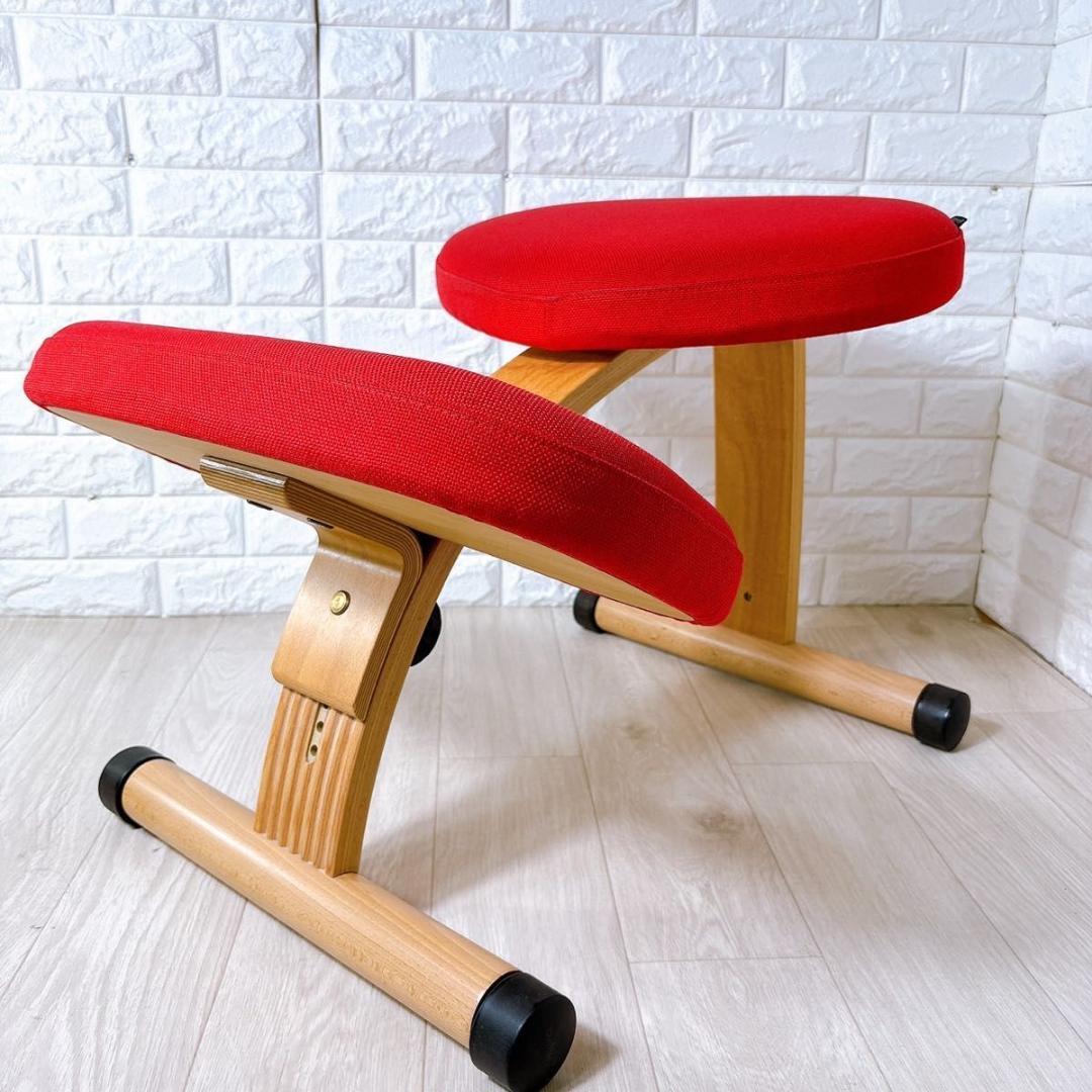 バランスラボ バランスチェア バランスイージー レッド ショートフレーム 人気8