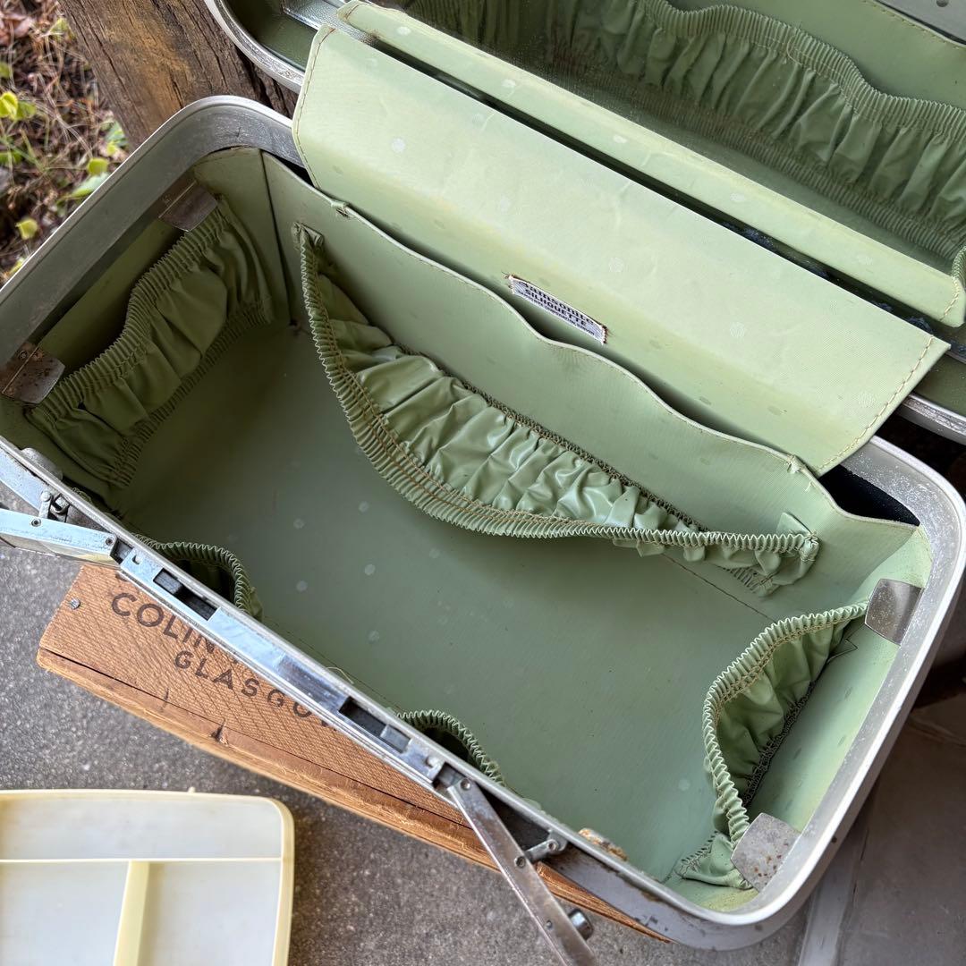 【1960s USA vintage】サムソナイト トレインケース　グリーン