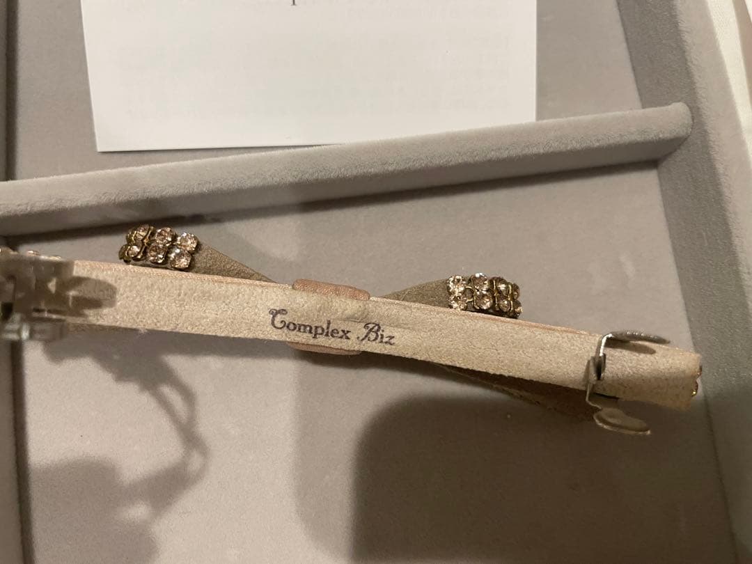 タイムセール！Complex Biz リボン型ヘアバレッタ　ピンク