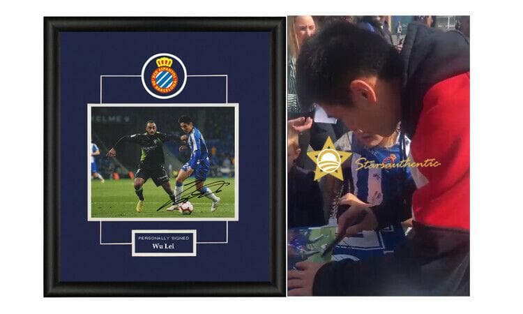 RCDエスパニョール 直筆サイン入り写真 武磊 サッカー/フレーム別/SA鑑定済