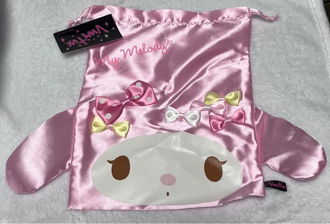 マイメロディ マイメロ vivitix 限定 いっぱいリボン 巾着 新品タグ付き