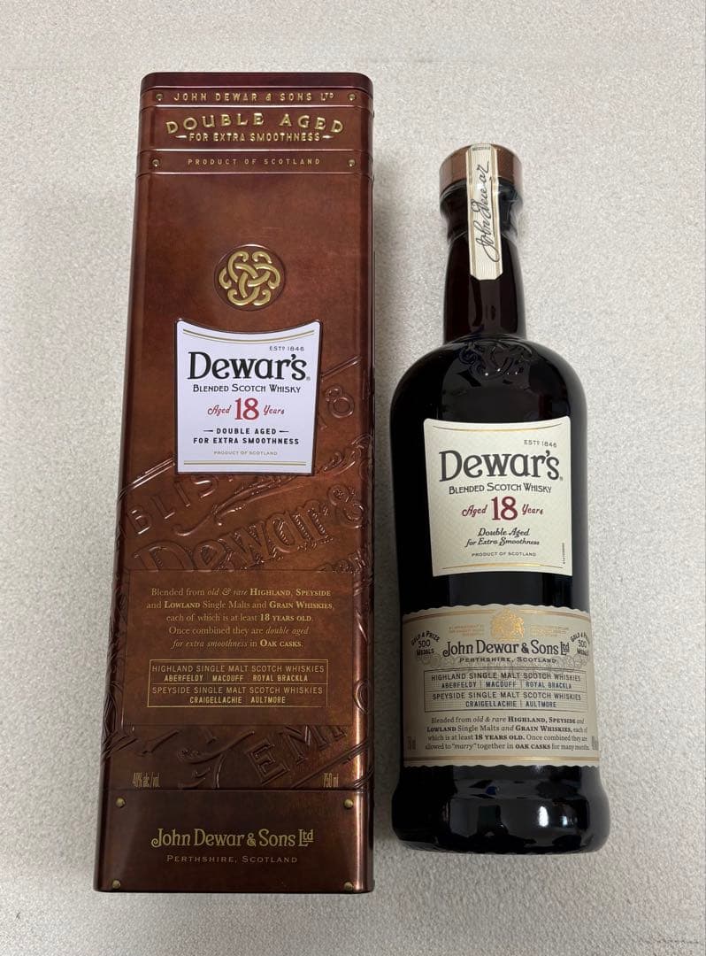 Dewar's 18年 ダブルエイジング 750ml