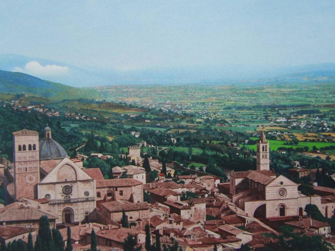 小笠原将生、【やさしい歌声】、希少な画集より、状態良好、新品高級額装付