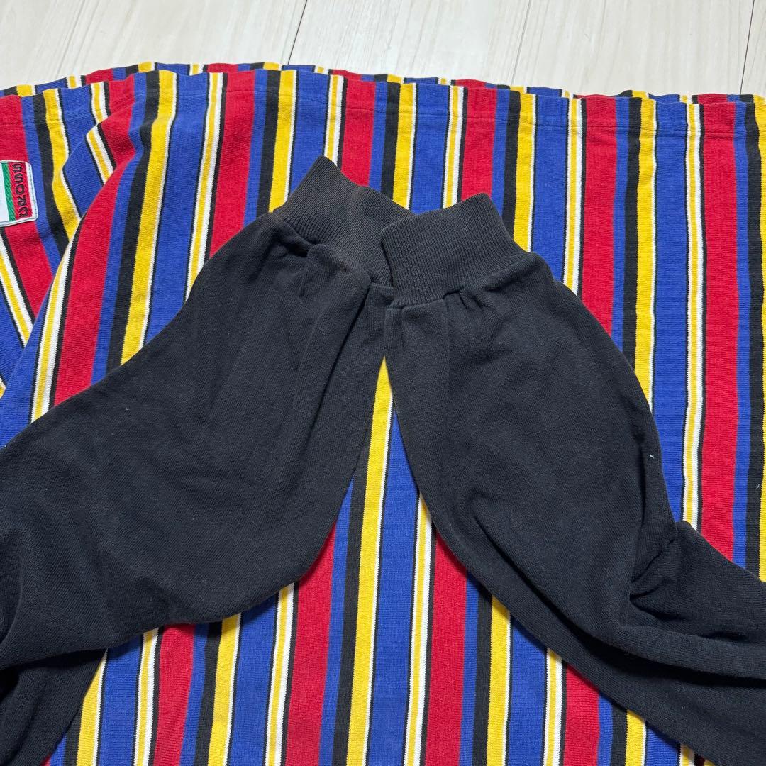 CROSS COLOURS ストライプシャツ ラスタ ジップアップ 2pac