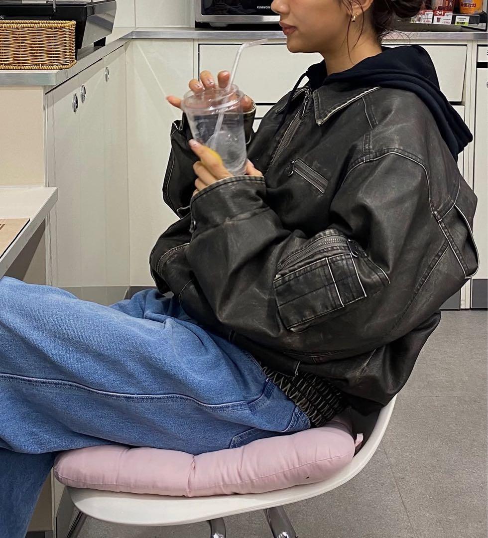 SLY VINTAGE F LEATHER S ブルゾン