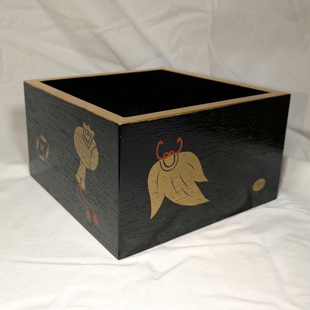 別注品 干菓子器 吉祥紋 宝づくし 菓子器 桝　節分