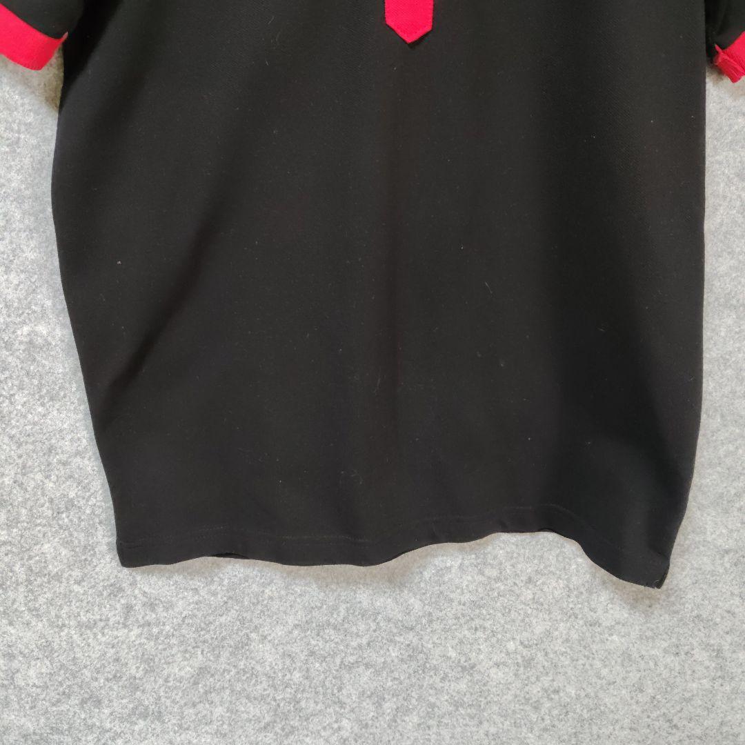 ✨矢沢永吉 E.YAZAWA 黒赤ポロシャツ 半袖 レディース