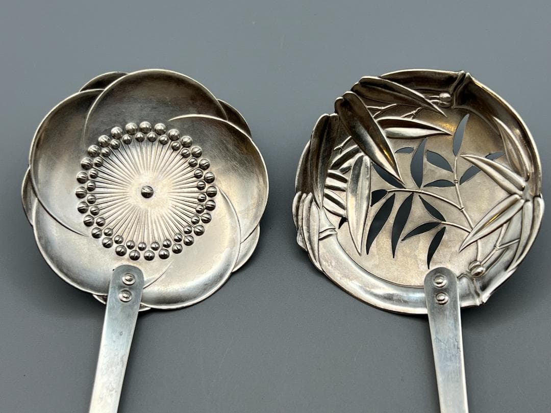 銀製 STERLING 950 湯豆腐スプーンとストロー スプーン 8点セット