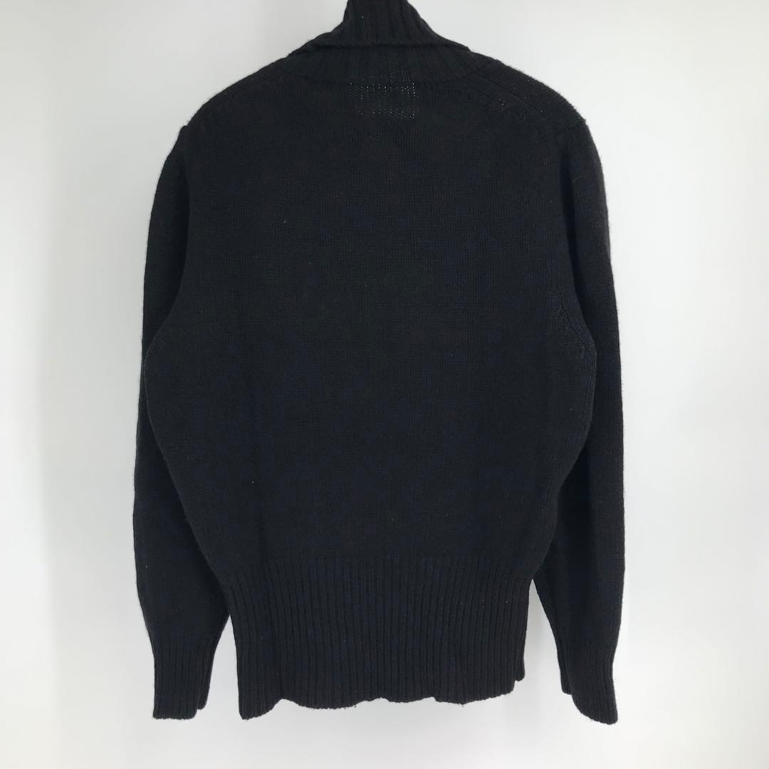 ブライスランズ　ニット　42　ブラック　タートルネック　スコットランド製