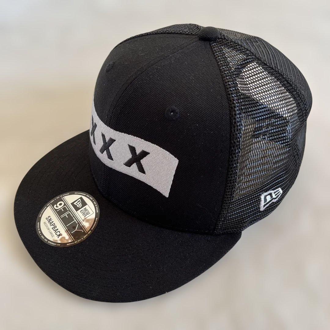未使用級　NEW ERA × GOD SELECTION XXX　キャップ　黒