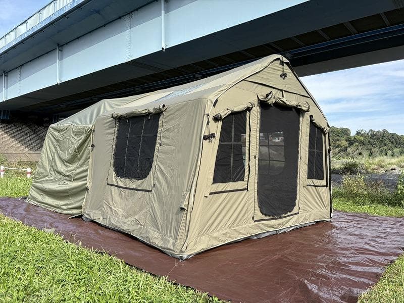 オ*ス様 美品！大型エアーテント インフレータブルテント ポリコットン 拡張テン