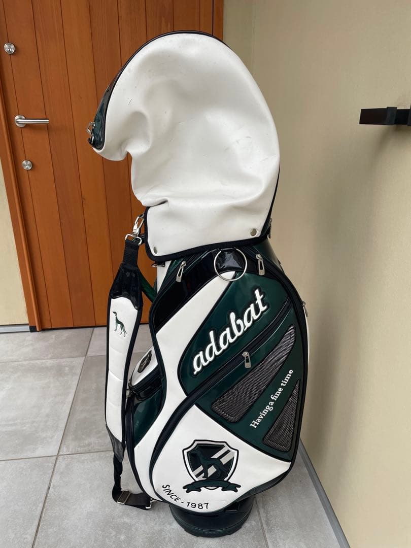 adabat キャディバッグ 緑と白