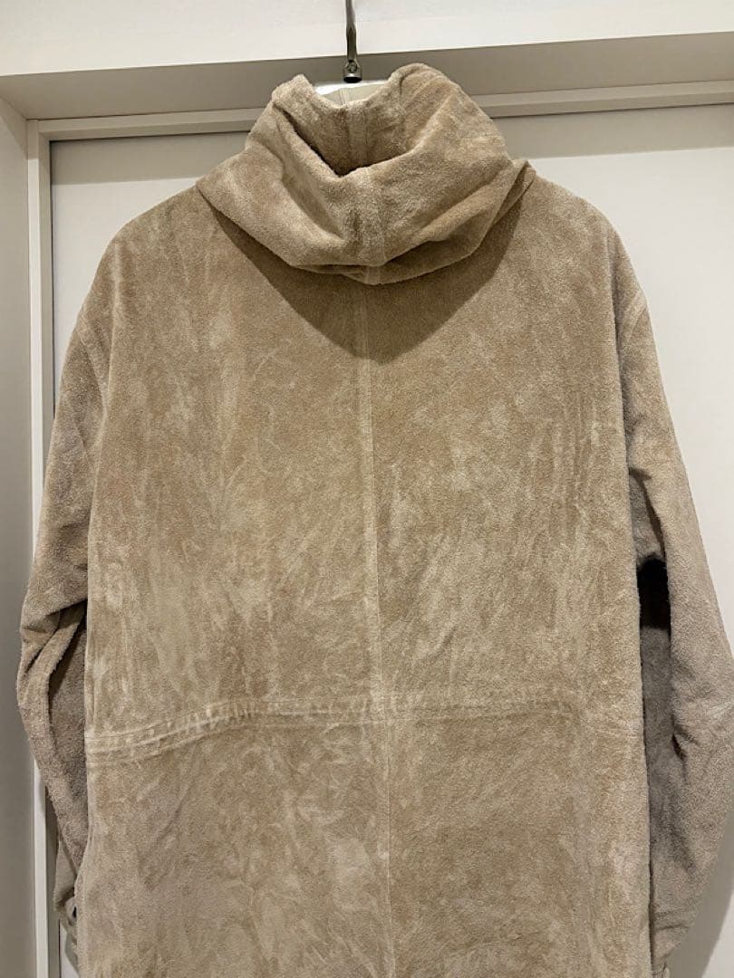 良品SISIIシシ23FW定価12万円レザースノーパーカーコートL