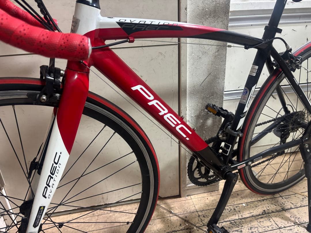PREC ovation ロードバイク 赤黒 700C