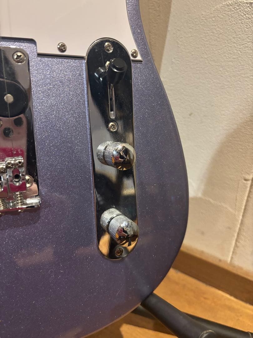 パープル テレキャスタータイプ エレキギター