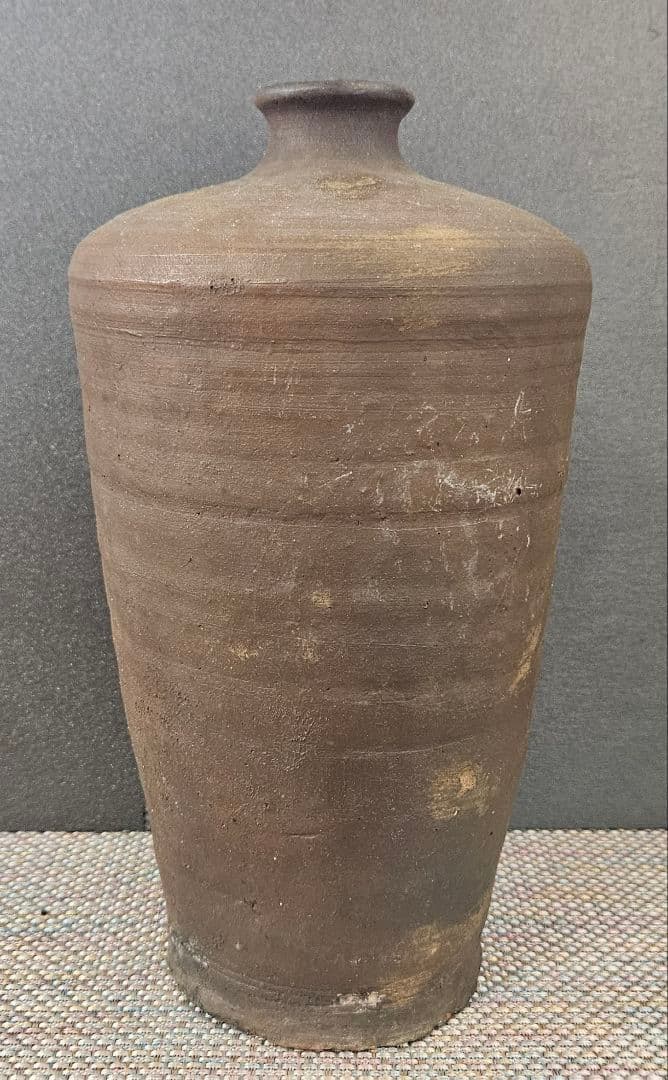 東南アジア古陶磁器系　琉球古陶系　 南蛮壺　花入れ　茶道具　茶器　高27.2cm