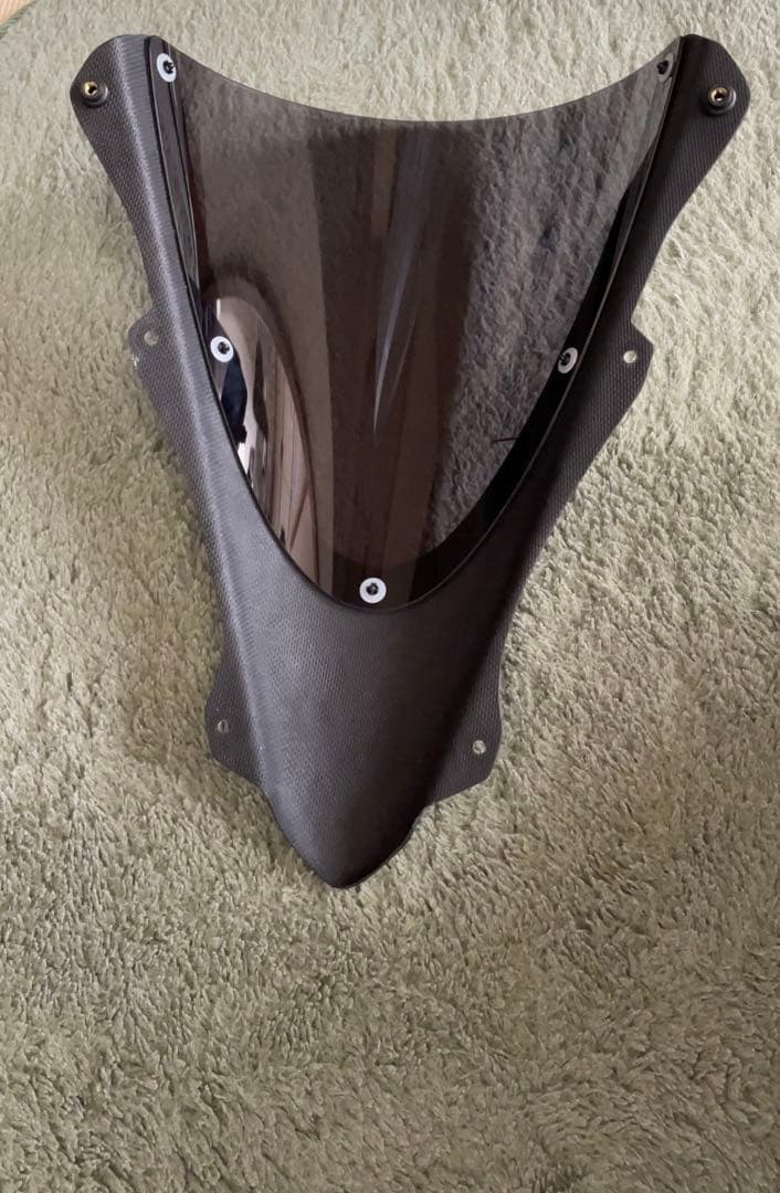 マジカルレーシングzx4r カーボントリムスクリーン　綾織りカーボン/スモーク