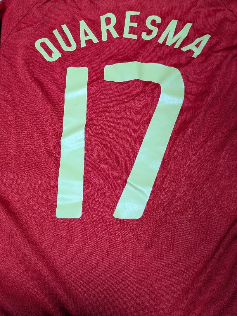 ポルトガル代表 17 XL　クアレスマ　EURO2008 パッチ、タグ付き