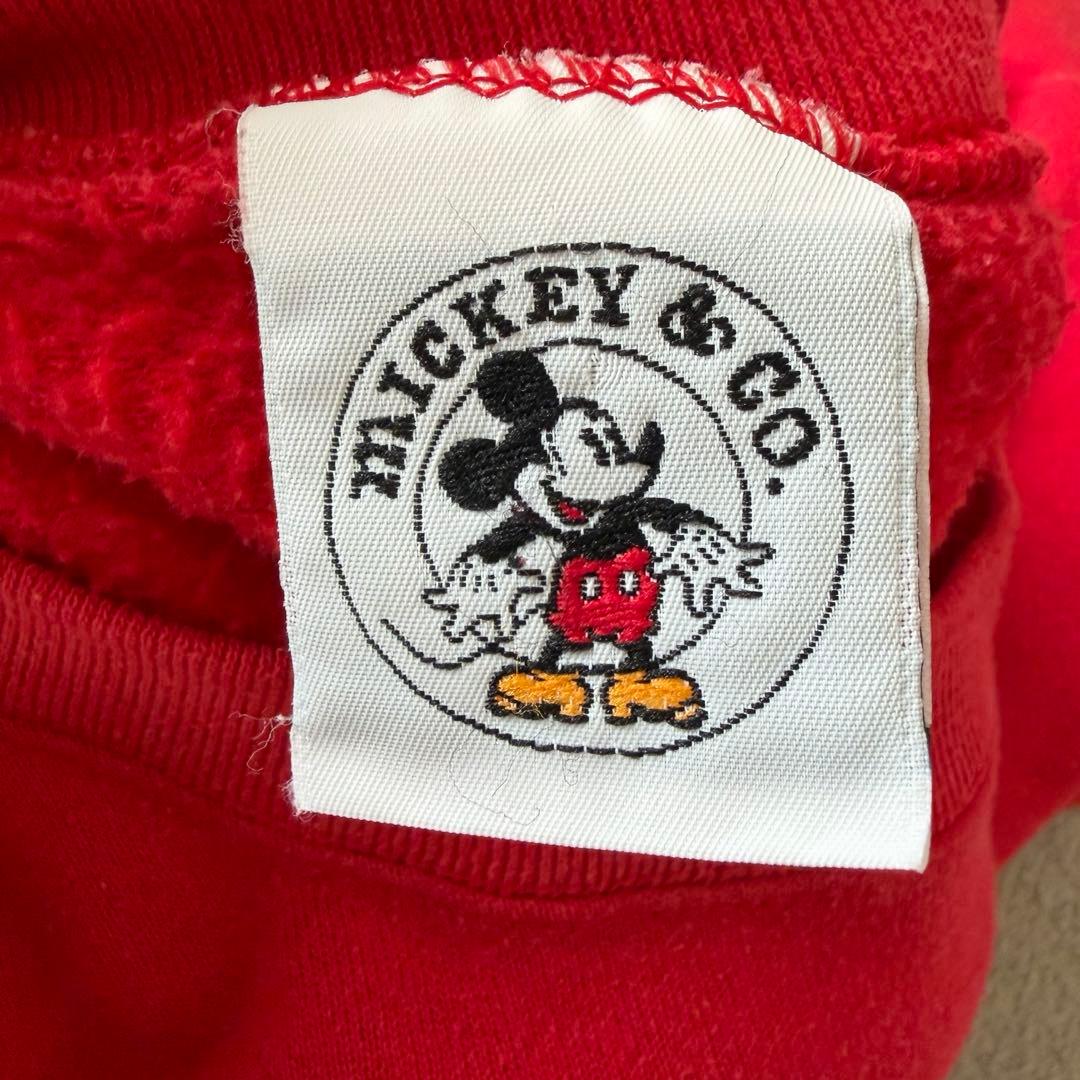 古着 90年代 ミッキーマウス おすわり　キャラクタースウェットトレーナー