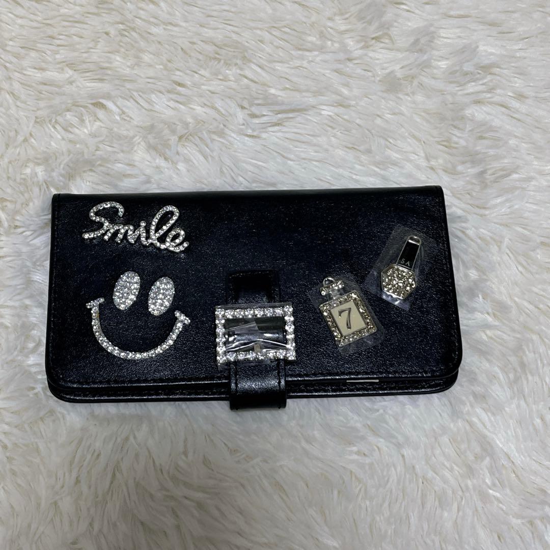 美品　サロンドアルファード　スマホケース　ルクーチェ　手帳型　多機種対応