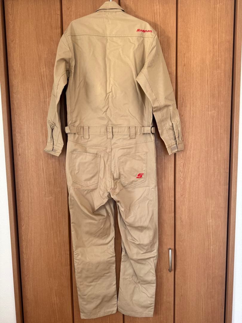 新品・未使用　スナップオン つなぎ カーキ Lサイズ ハンガー付き