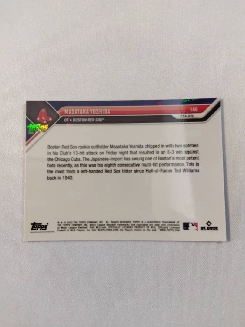 topps now 吉田正尚 レッドソックス バファローズ #566 16