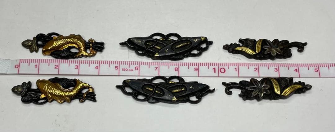 鍔　はばき　目貫　切羽　装具　日本刀　b3273