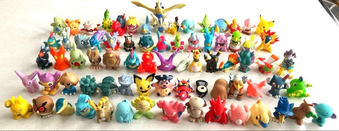 ポケモン指人形　フィギュア　金・銀　(1998〜2001) まとめ売り76個