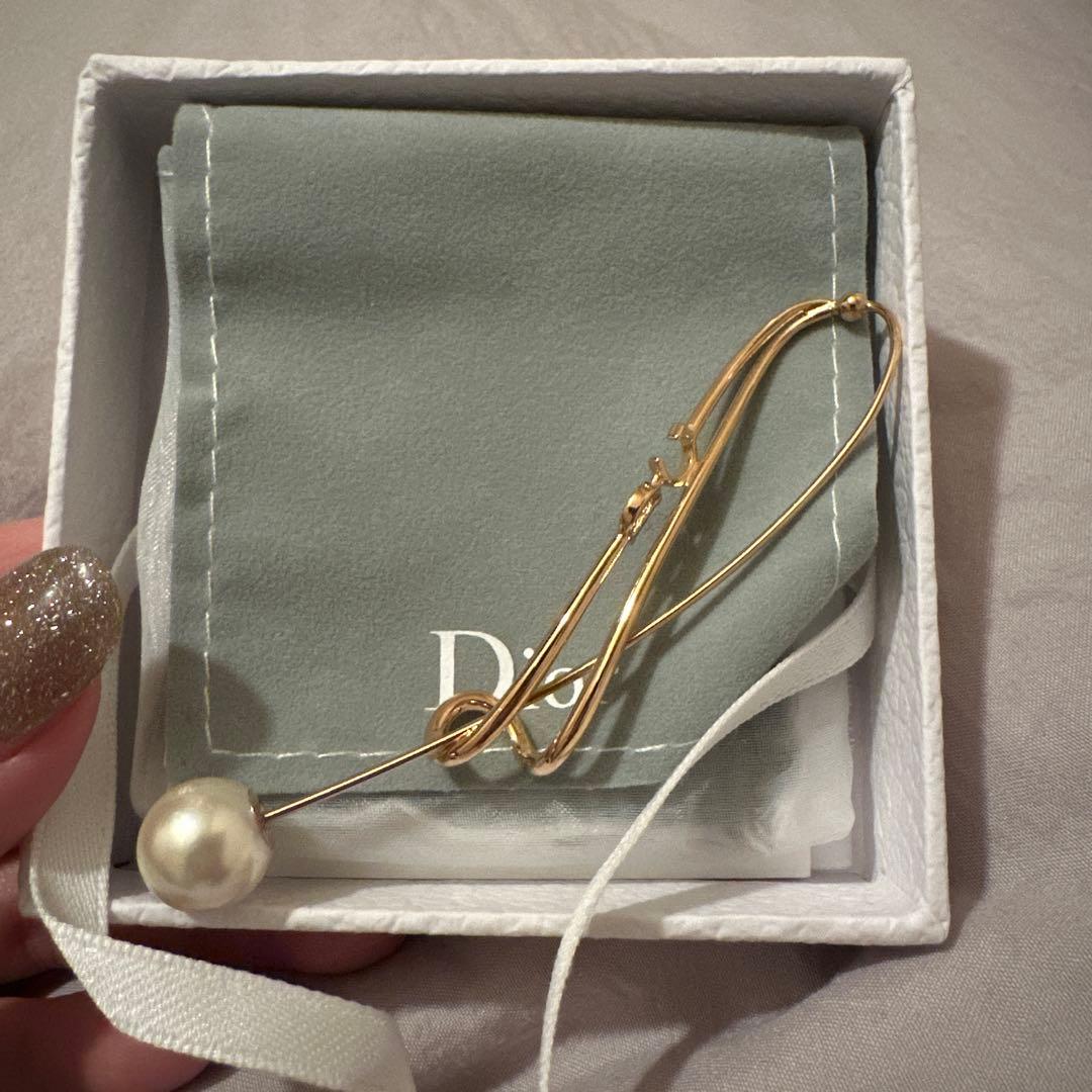 Dior ピアス(片耳用) パール付き