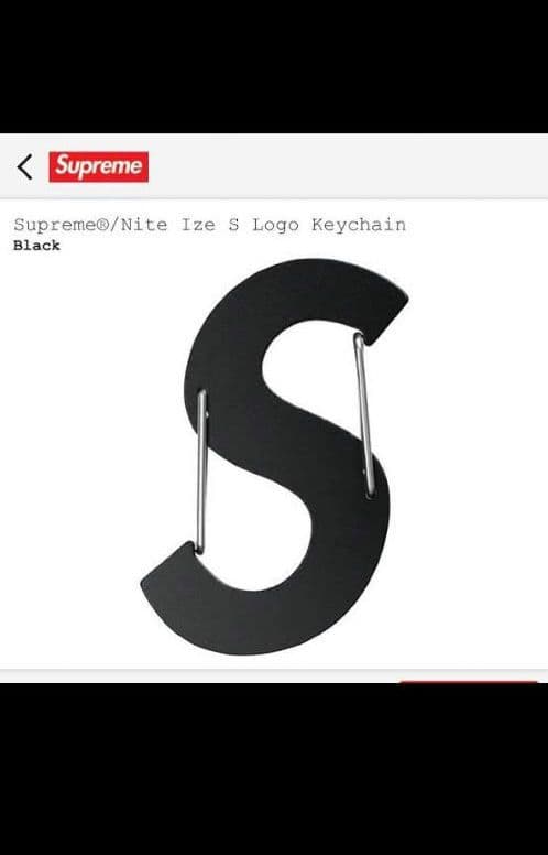 小物 Supreme Nite Ize Logo Keychain Black
