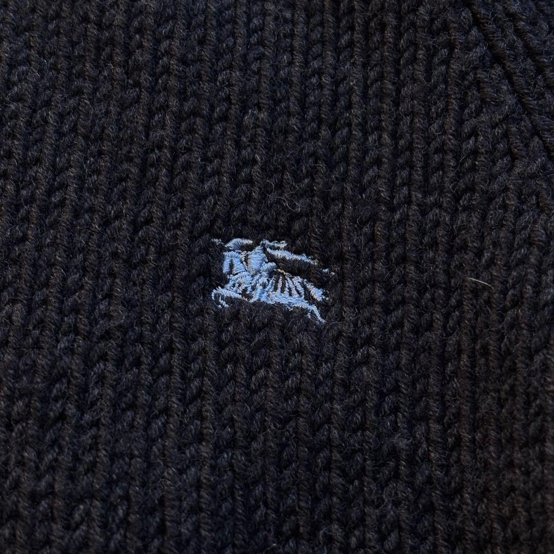 【レア】バーバリーブラックレーベル ローゲージタートルネック イタリア製糸 L