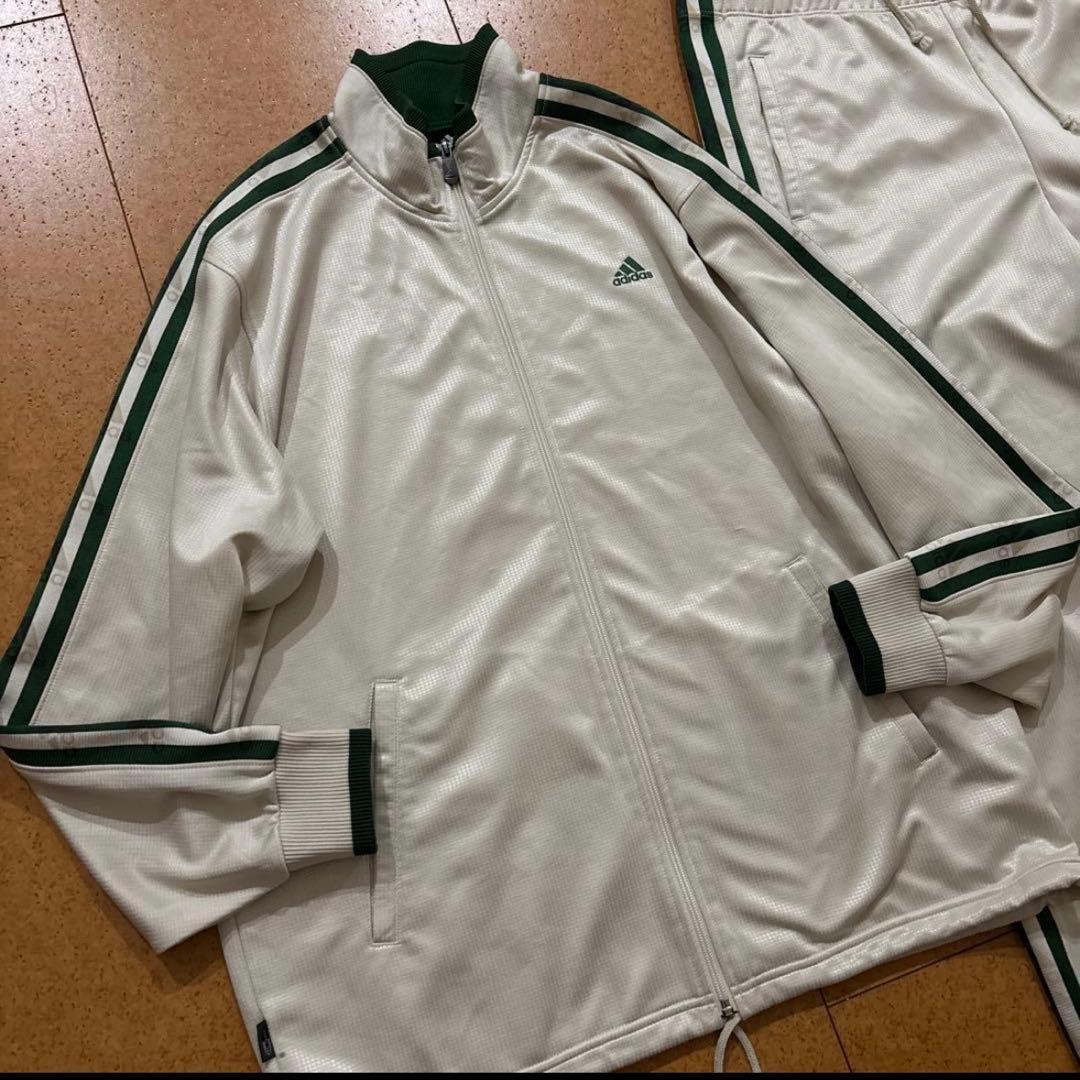 美品　希少　adidas トラック 大きいサイズ　XL セットアップ上下　配色◎