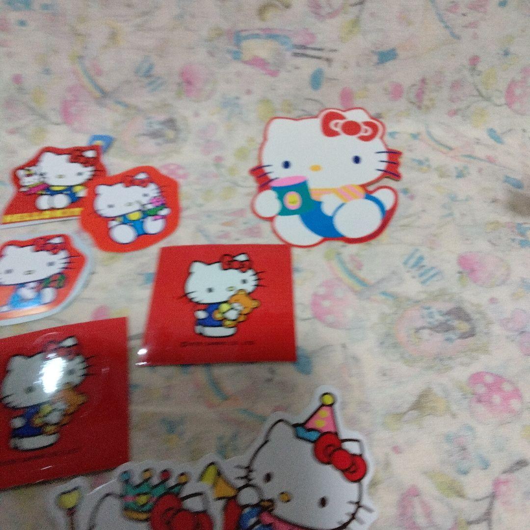 未使用　昭和レトロ　ハローキティ　ダイカットシール