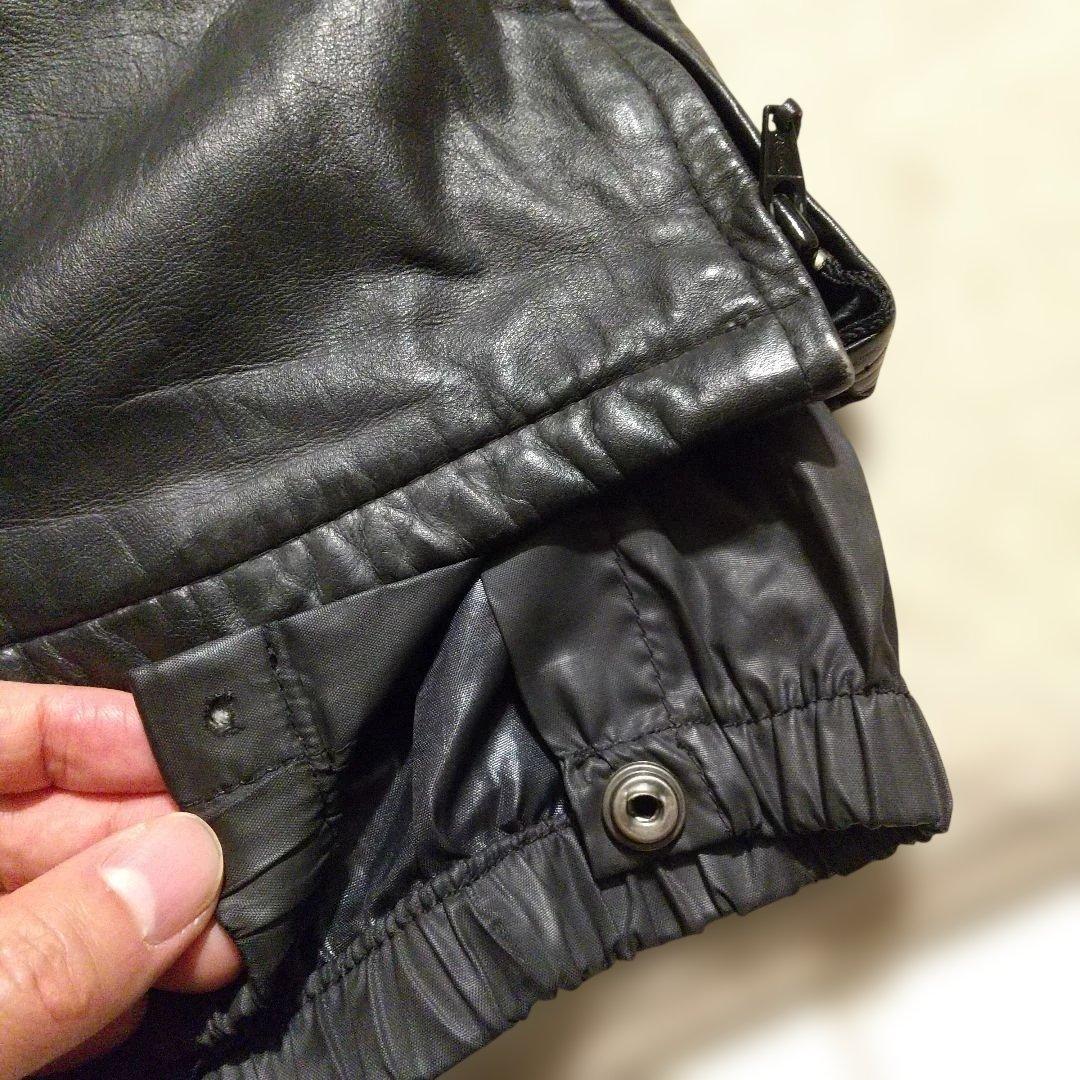 90年代 レザーオーバーオール