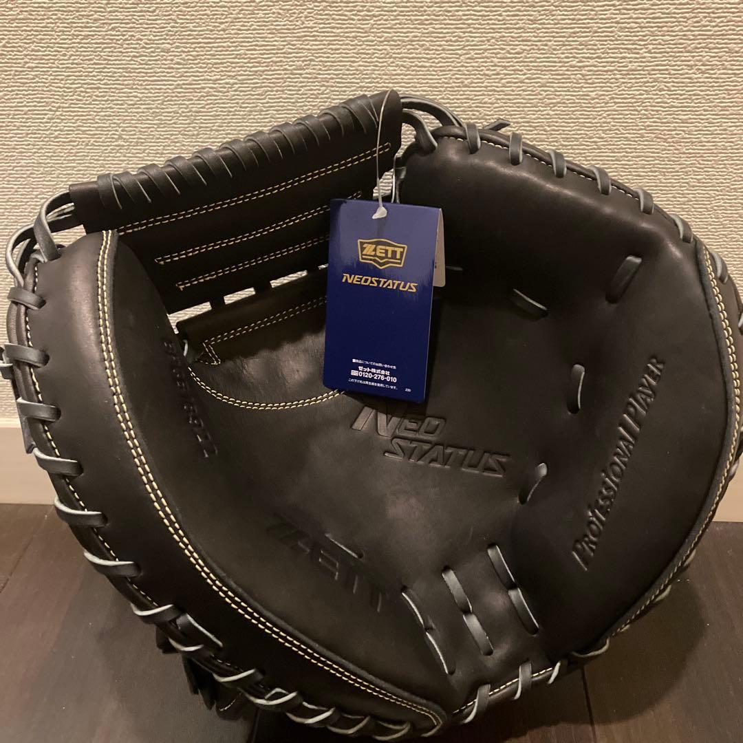ZETT NEO STATUS 硬式用キャッチャーミット 黒