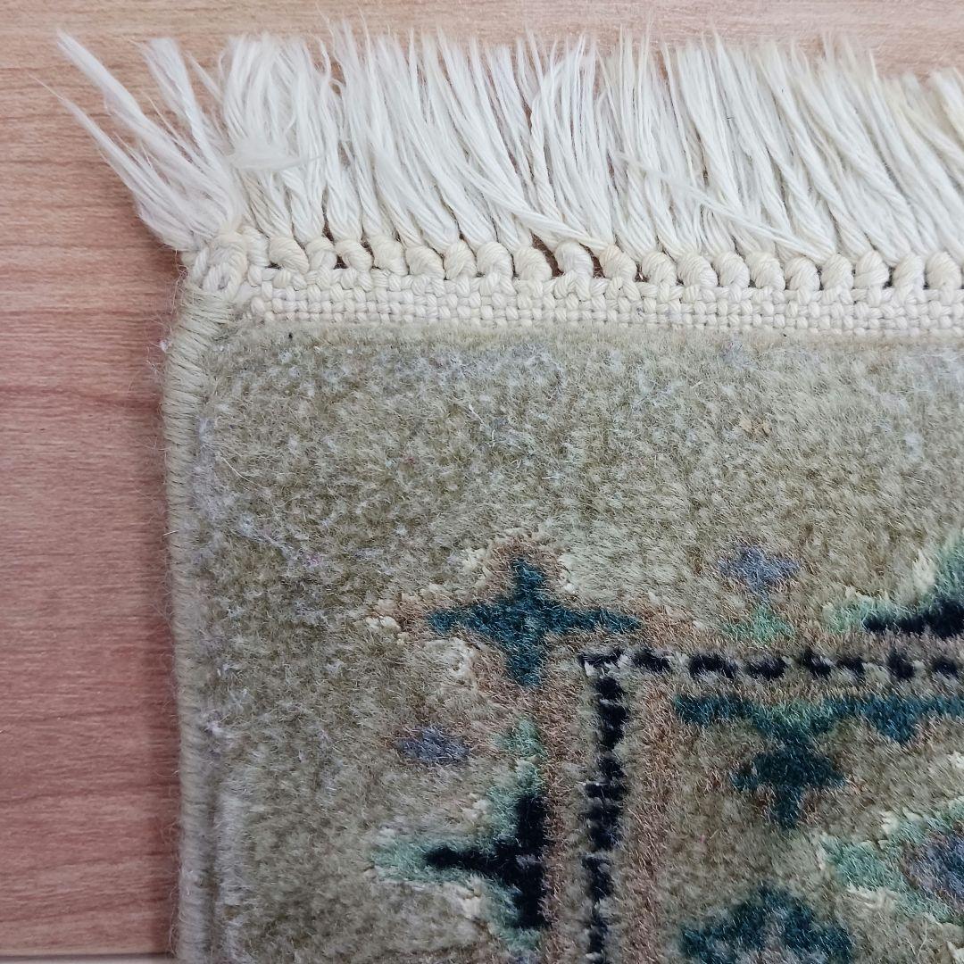 Y2741 パキスタン絨毯 ウール 手織り 大判150×242㎝ トライバルラグ