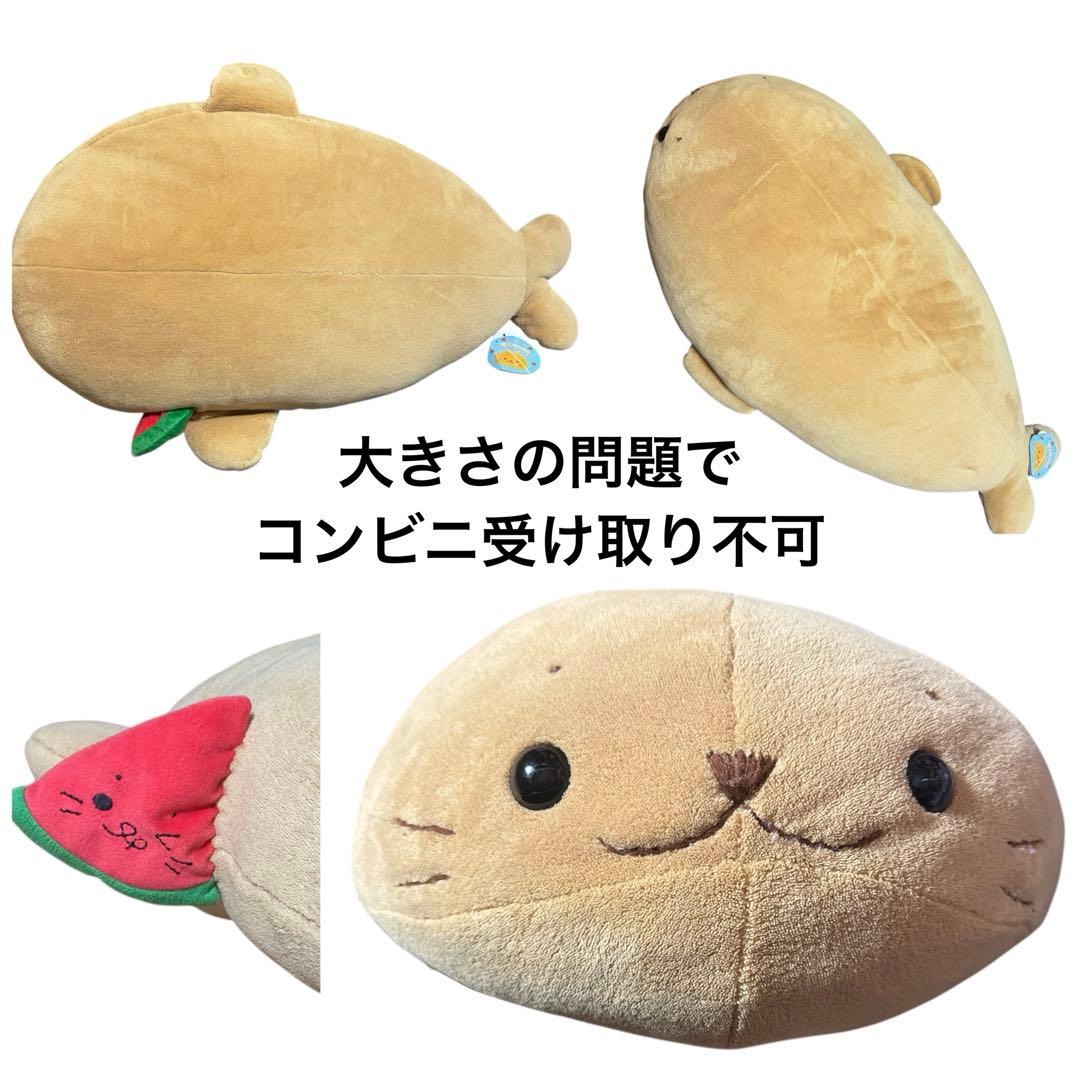 タグ付　小麦色にへんしん　しろたんだきぐるみ♡日焼けぬいぐるみ　すいか