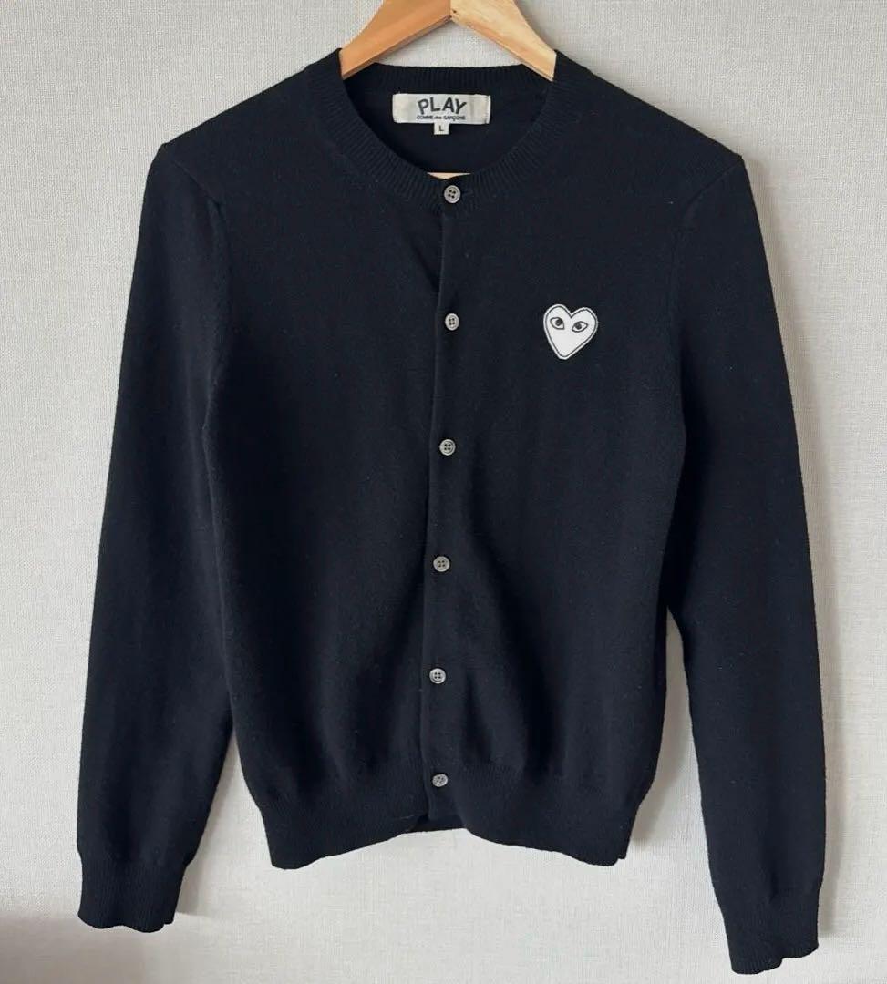 PLAY COMME des GARÇONS コムデギャルソン カーディガン 黒
